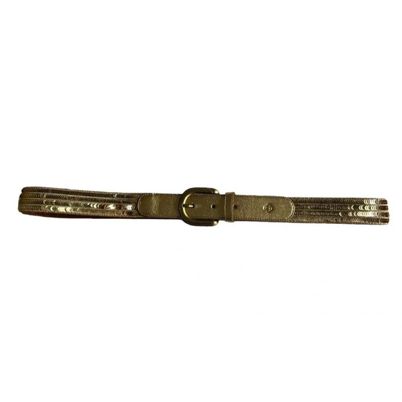 NWOT Gold‎  sequin belt - Picture 1 of 4